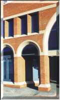 Detailed view of stonework at Masterson House