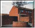 Housing for Wycombe District Council at Princes Risborough showing a pedestrian walk